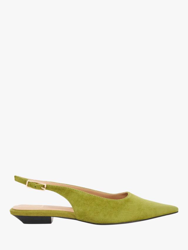 Туфли-лодочки Dune Hostess на тонком каблуке с ремешком из замши Dune London, Green