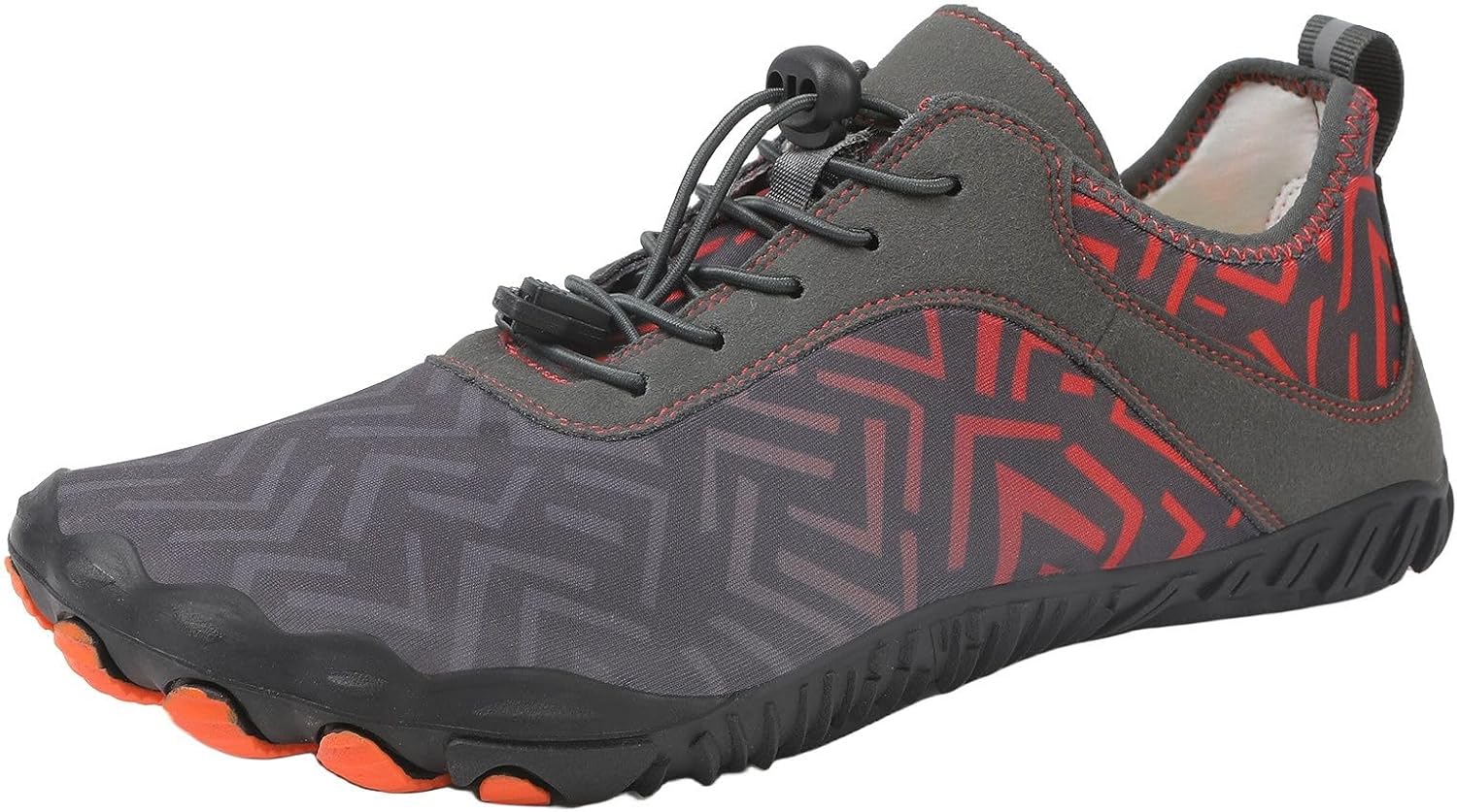 

Кроссовки для походов для женщин и мужчин, устойчивая обувь, кроссовки с широкой носочной частью, быстро сохнущие, для водных и уличных видов спорта, удобная спортивная обувь, дышащие прогулочные кроссовки Ayziemezm, красный