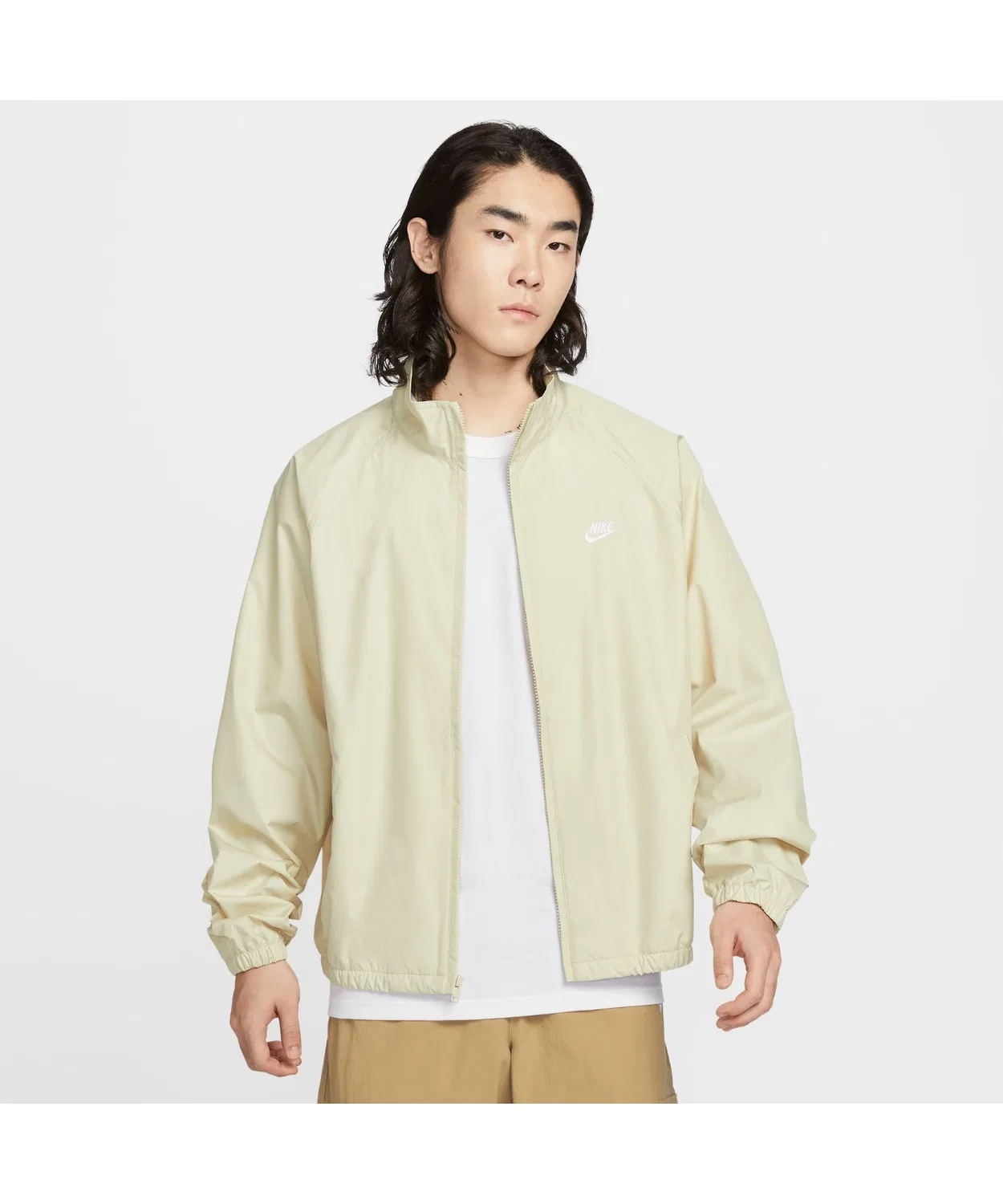 Куртка Nike Club Roscoe FZ из полиэстера бежевая