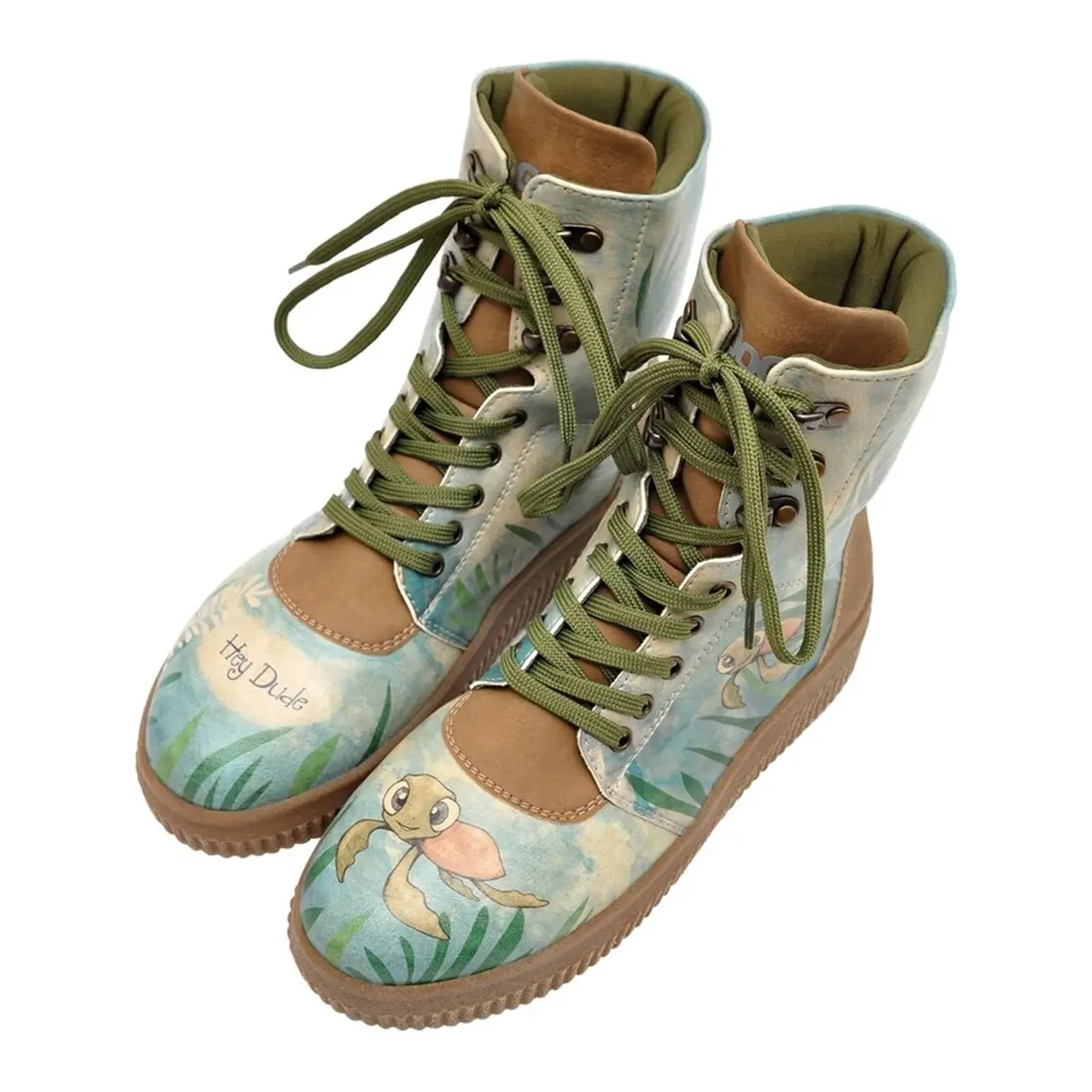 Ботинки на шнуровке DOGO "Женские ботинки Future Boots Caretta Vegan Женские ботинки / женские", Vegan, зеленый — фото 2