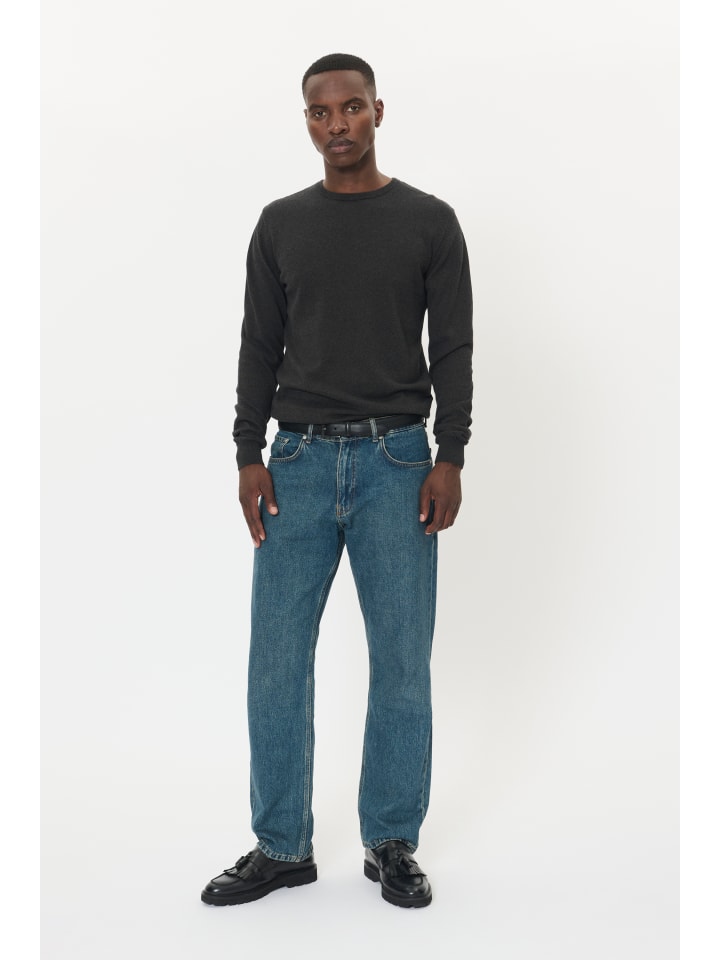 

Matinique Вязаный свитер прямого кроя MAJones темно-серого меланжевого цвета