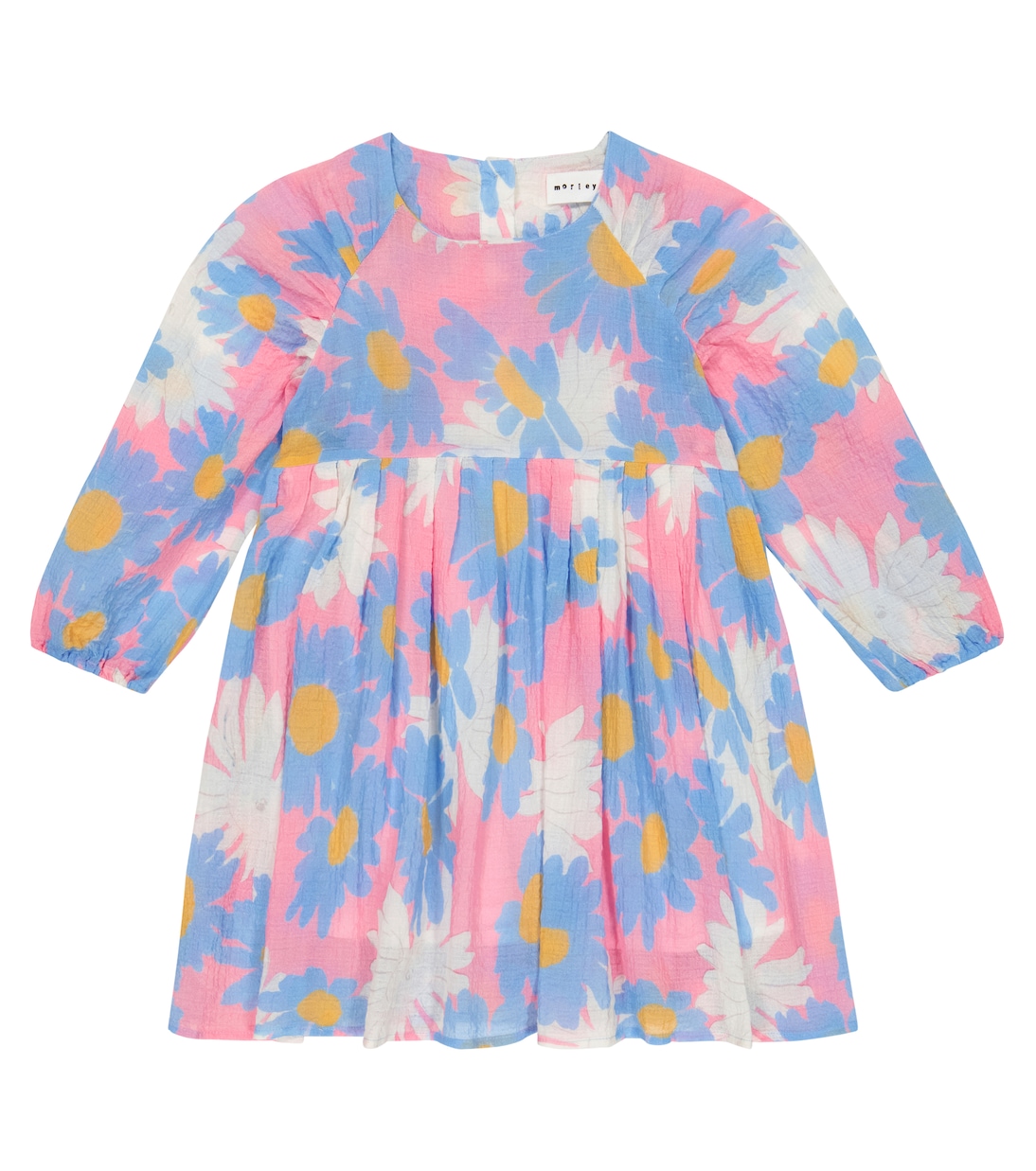 

Платье из хлопка с цветочным принтом и сборками Morley, розовый