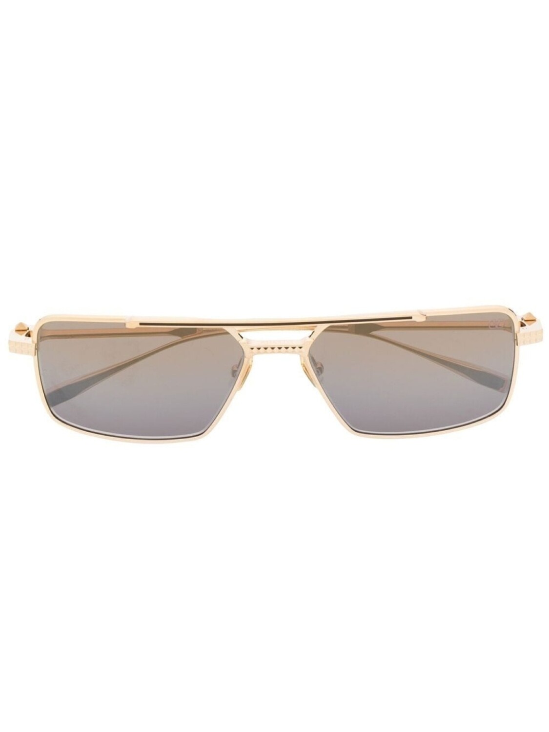 

Valentino Eyewear солнцезащитные очки-пилоты Rockstud, золотистый