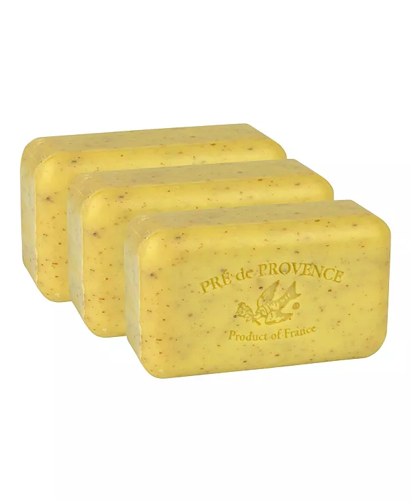 

Увлажняющее французское мыло Pre de Provence, 150 г, четырехкратное измельчение, стойкая, увлажняющая, богатая, кремообразная пена (набор из 3 шт.) European Soaps, lemongrass