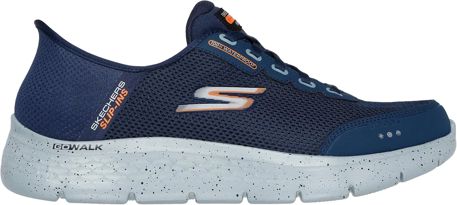 Мужские кроссовки Skechers Go Walk Flex, Navy Textile. — фото 2