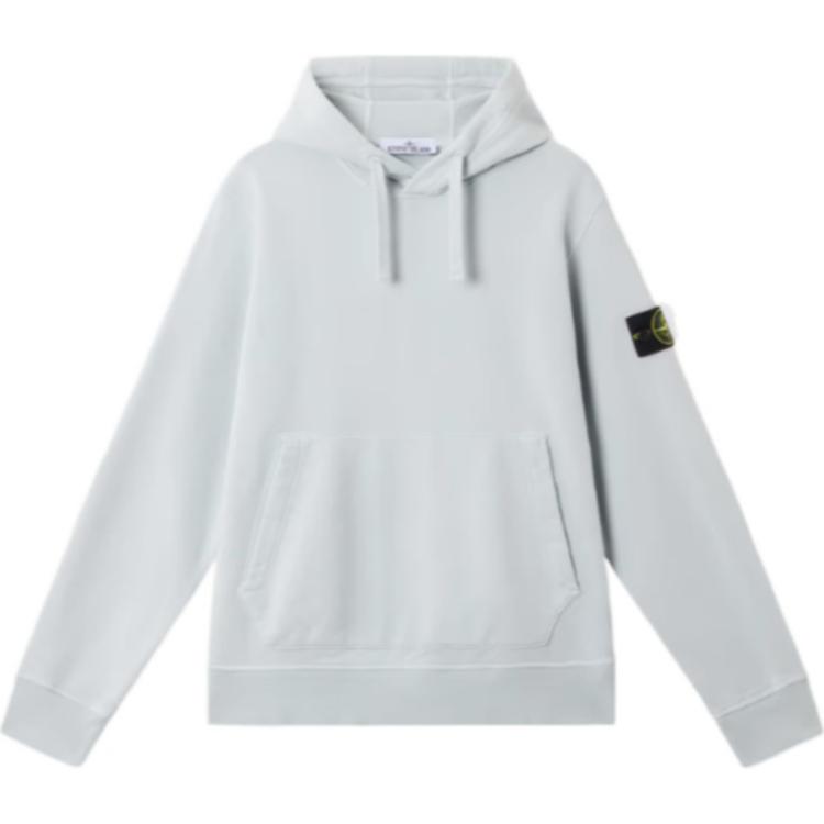 Толстовка с капюшоном и нашивкой в виде компаса Stone Island, sky синий — фото 3