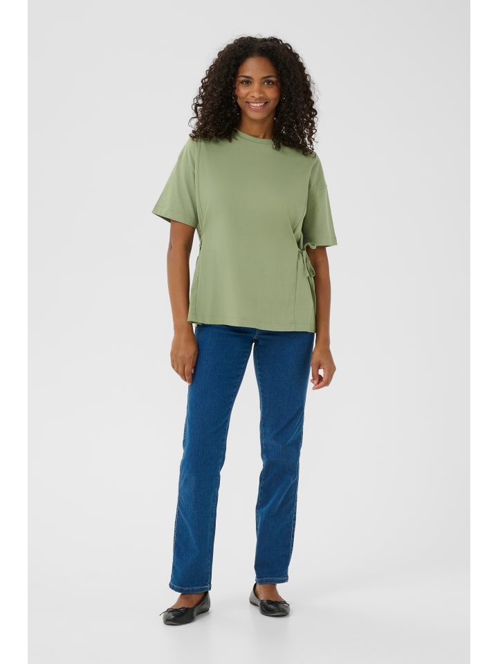 

Футболка KADAnny свободного кроя, цвет: масляно-зеленый Kaffe