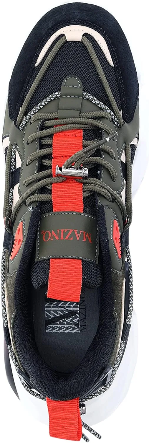 Мужские кроссовки Mazino Oasis Fashion Chunky Sneakers - спортивная повседневная обувь для мужчин, оранжевый — фото 3