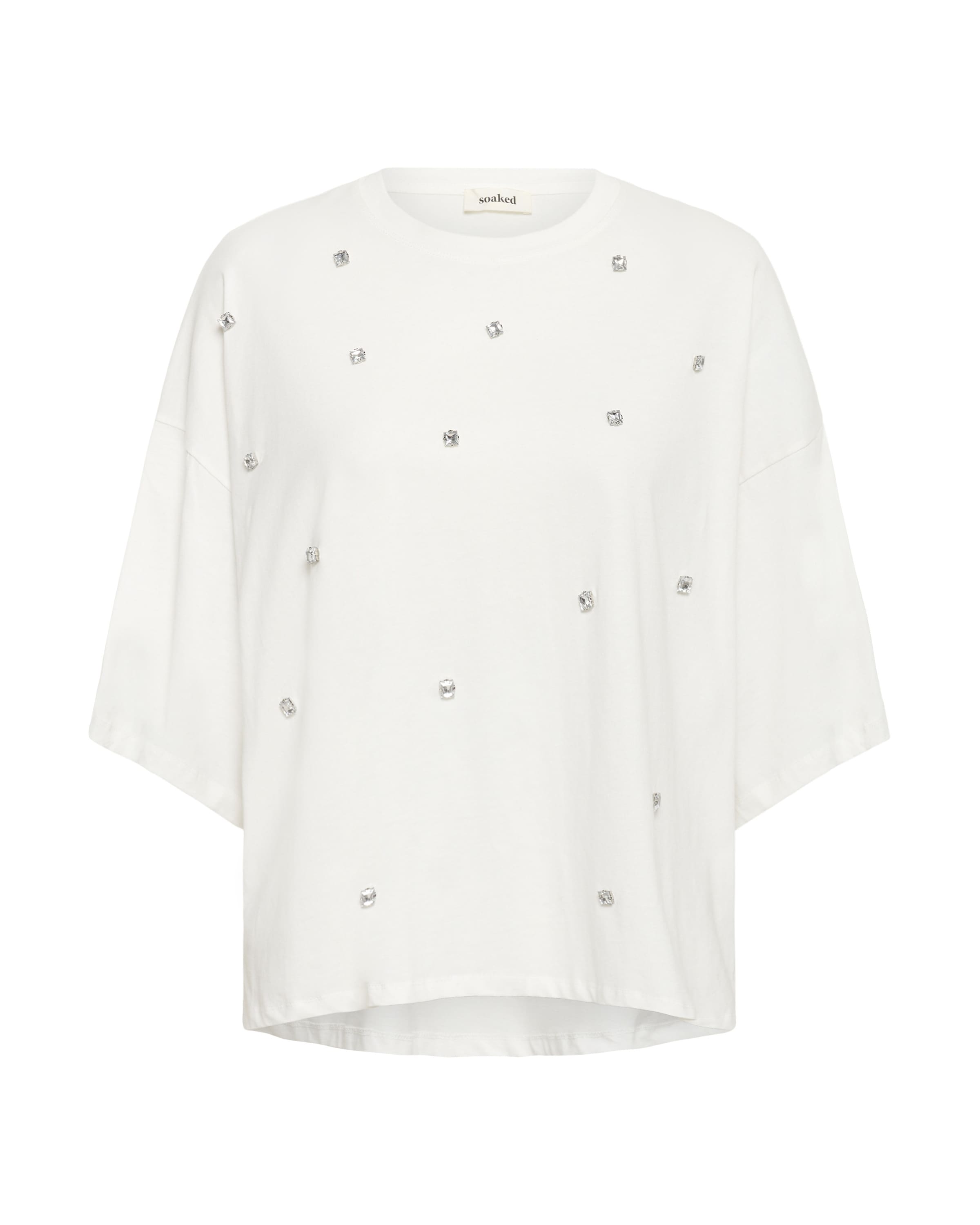 

SOAKED IN LUXURY Лонгслив 'SLAfshan' в белом цвете