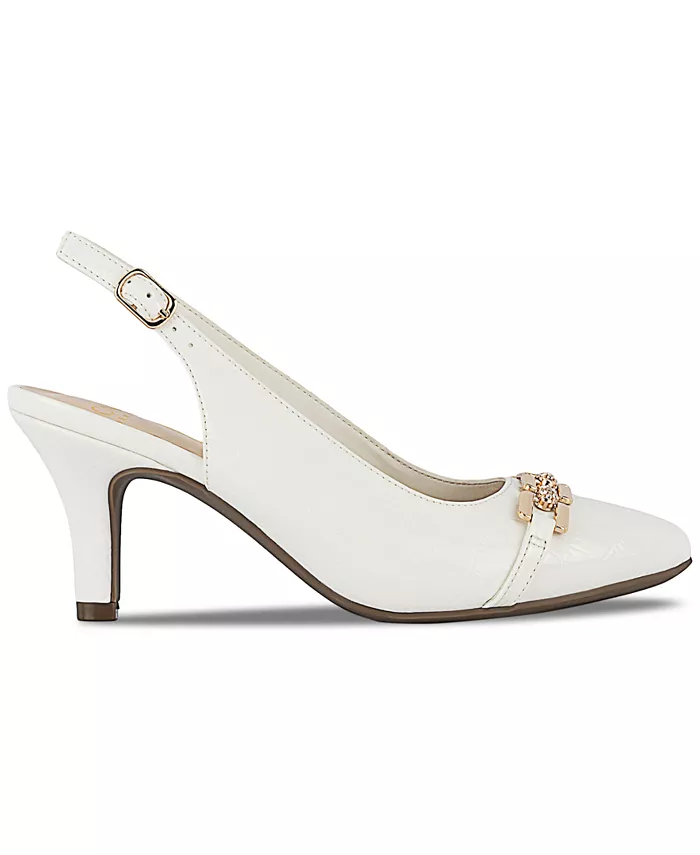 Женские туфли-лодочки Gildyy Pavé Chain Slingback Jones New York, белый — фото 2