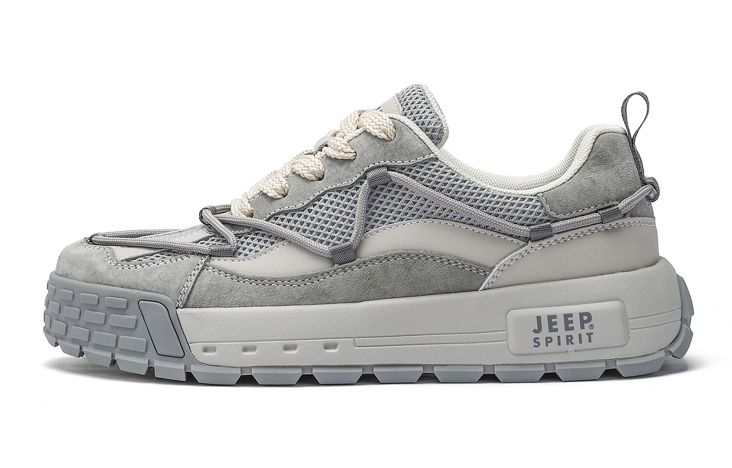 

Кроссовки JEEP SPIRIT Skateboarding Shoes Men Low-top, цвет Space Grey (Upgraded * Summer Ventilation Net)