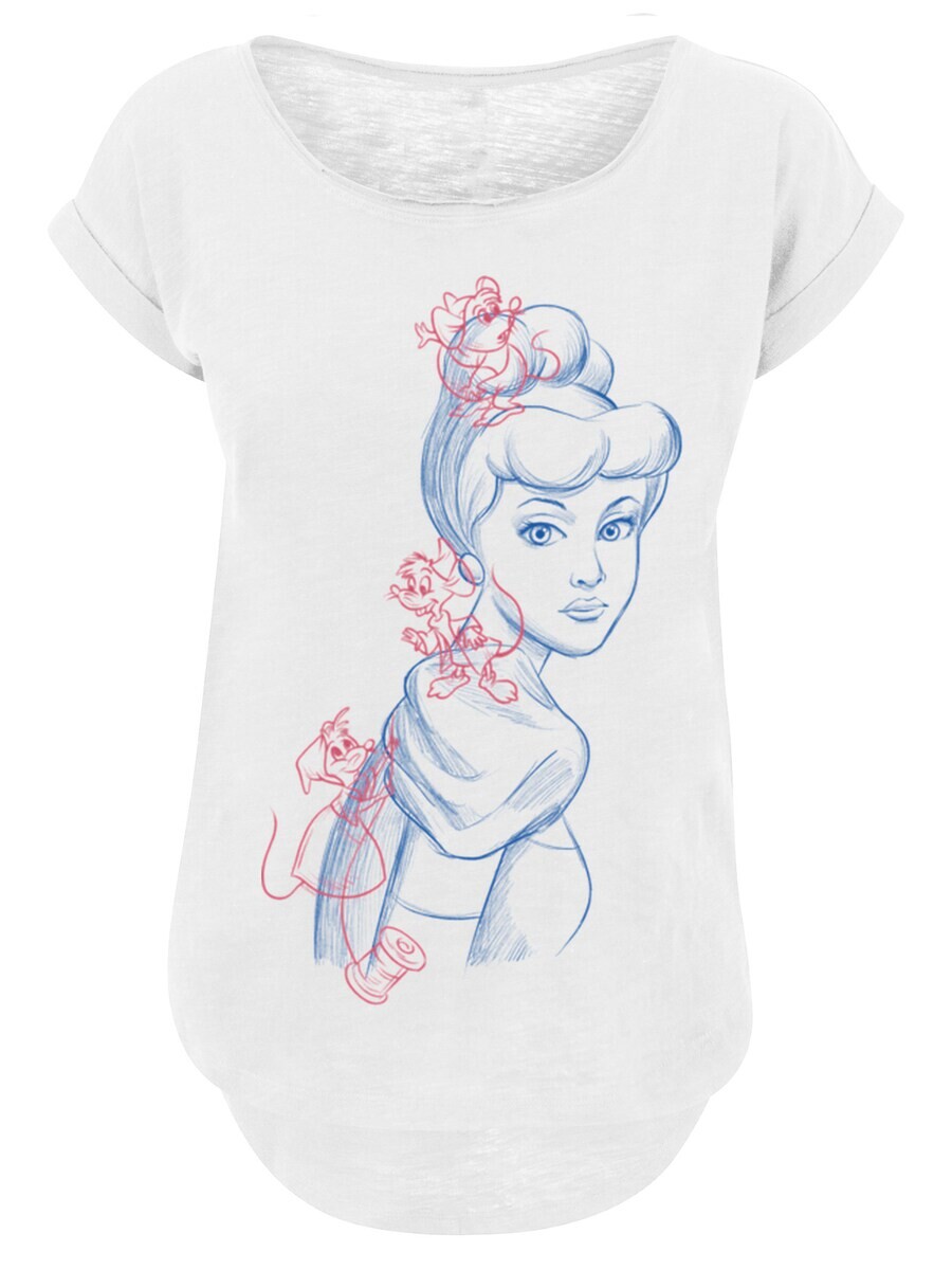 

Футболка F4Nt4Stic CINDERELLA MOUSE SKETCH, белый