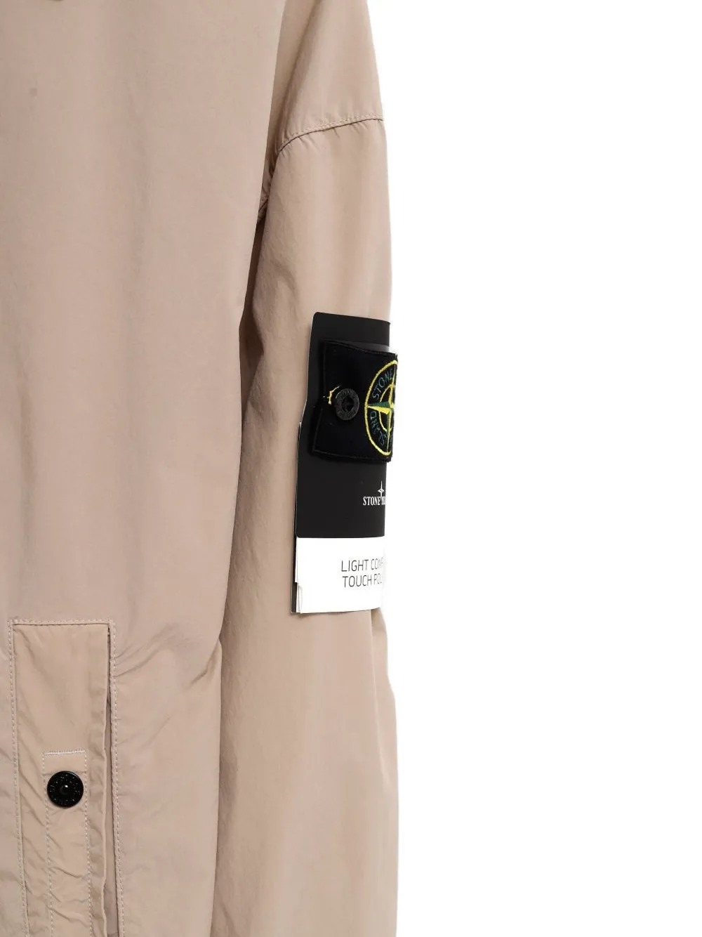 Куртка с накладными карманами на пуговицах Stone Island, бежевый — фото 3