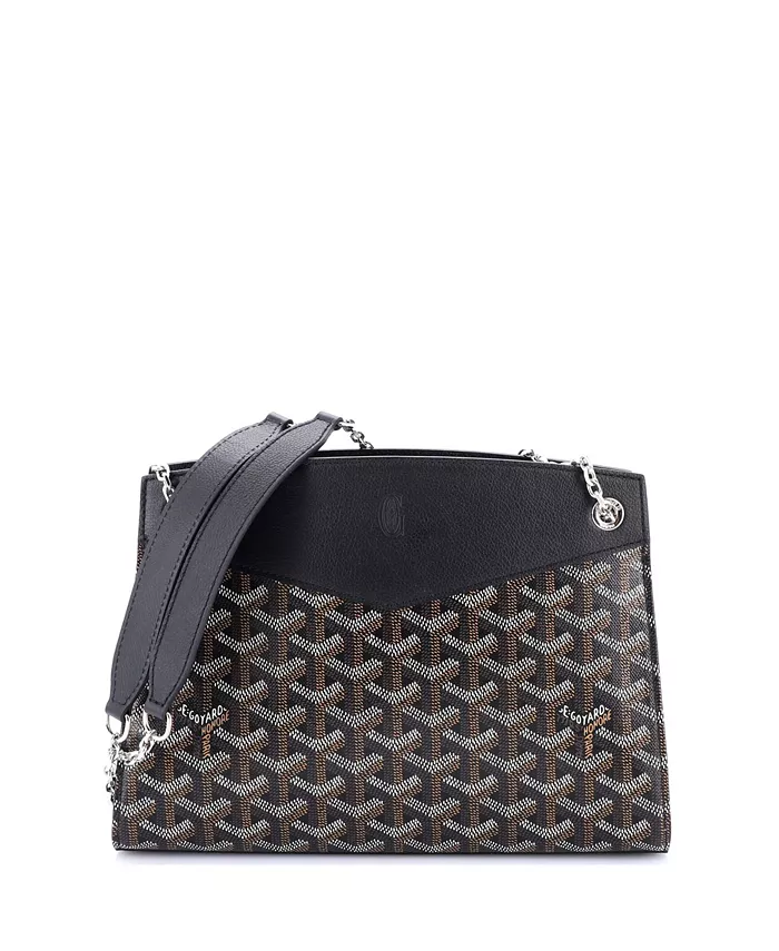 

Сумка через плечо PM Structured Rouette Chain из холста с покрытием Pre-Owned Goyard, черный