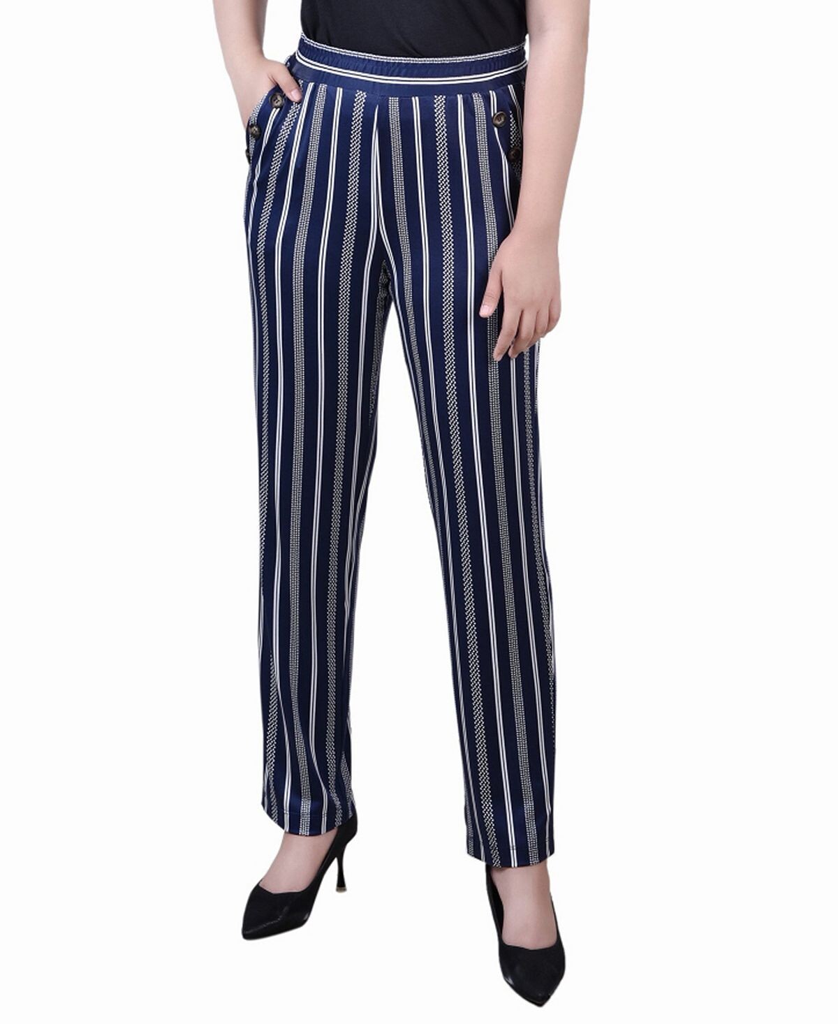 

Женские брюки Missy с широкой талией без застежек NY Collection