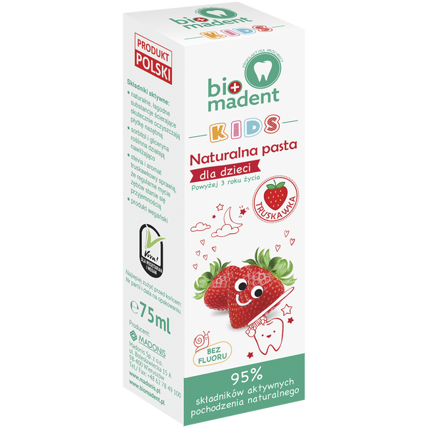 

Детская зубная паста, 75 мл Bio Madent Kids