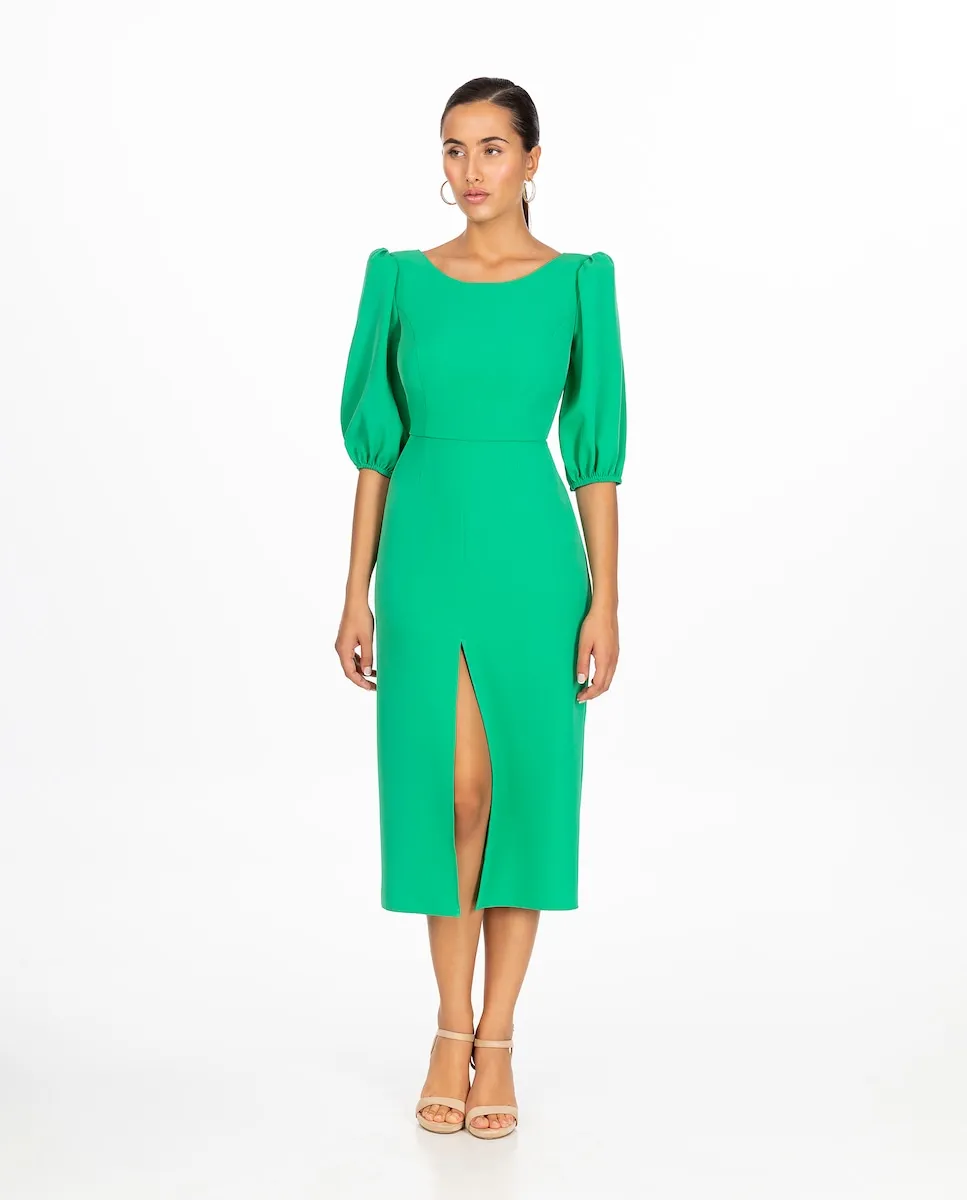

Платье миди с бантом сзади Sonia Peña, зеленый