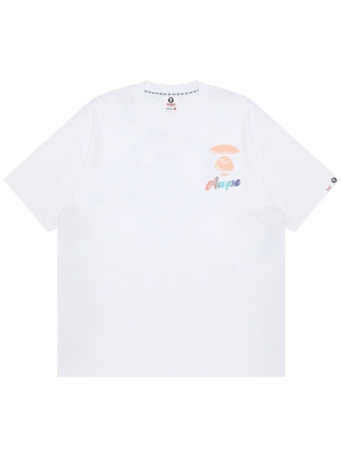 

Хлопковая футболка с логотипом AAPE BY *A BATHING APE, белый