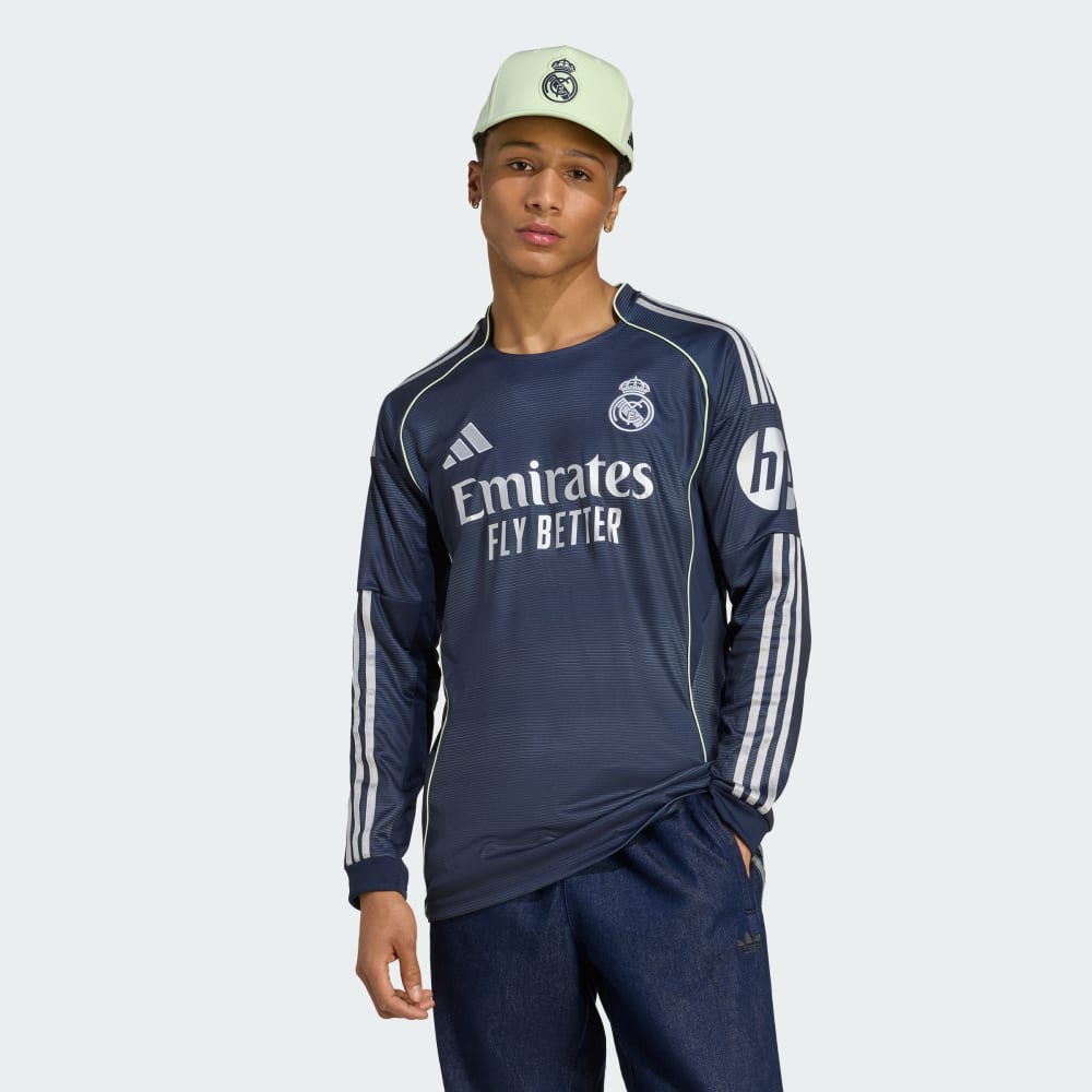 

Джерси Adidas Real Madrid 25/26 Long Sleeve Away Jersey, цвет Legend Ink