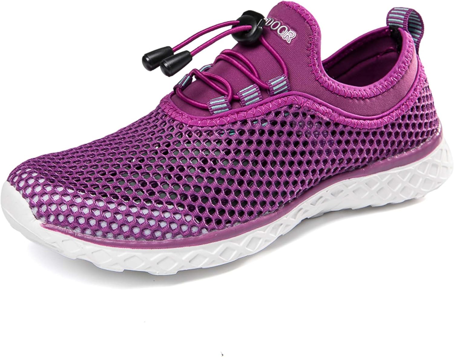 

Мужские и женские спортивные водные туфли летние дышащие с отверстиями для улицы, походов, плавания, против скольжения, быстро сохнущие, пляжные, для серфинга, босоножки для активного отдыха Generic, фиолетовый