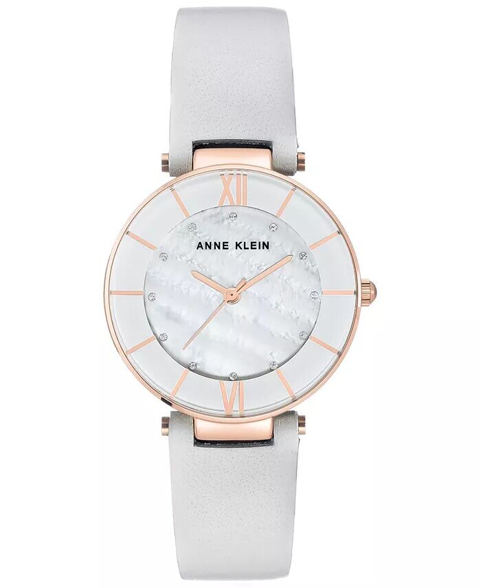 

Женские часы на светло-сером кожаном ремешке 32 мм Anne Klein, серый