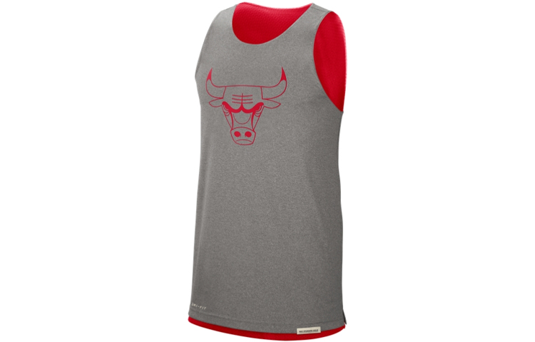 Футболка баскетбольная мужская Nike University Red/Toned Dark Gray/Black — фото 2