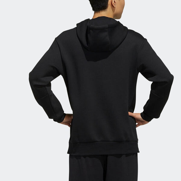 Толстовка adidas Casual Sports hooded Long Sleeves Black, черный — фото 4