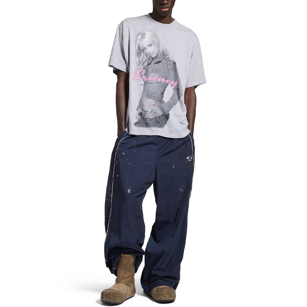 Футболка SS26 Regular Fit мужская серая Balenciaga, серый — фото 4