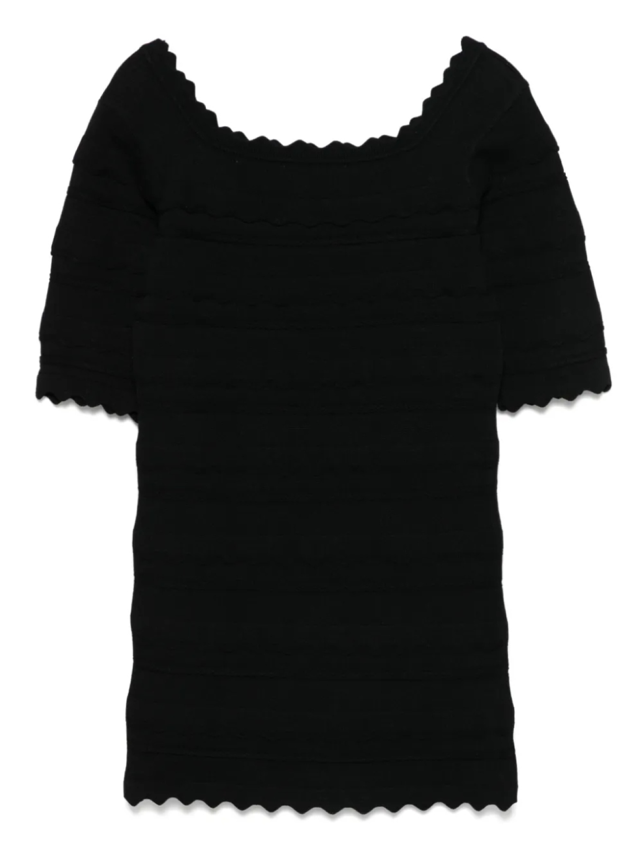 Elisabetta Franchi La Mia Bambina платье с короткими рукавами, черный — фото 2