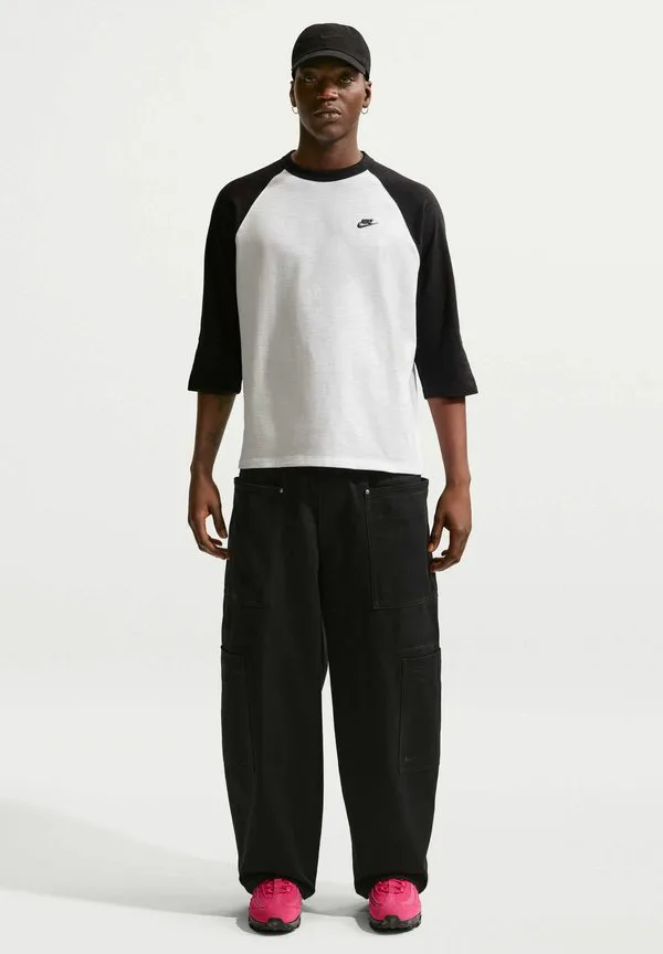 Клубная футболка с длинными рукавами-реглан Nike Sportswear, Black/White/Black