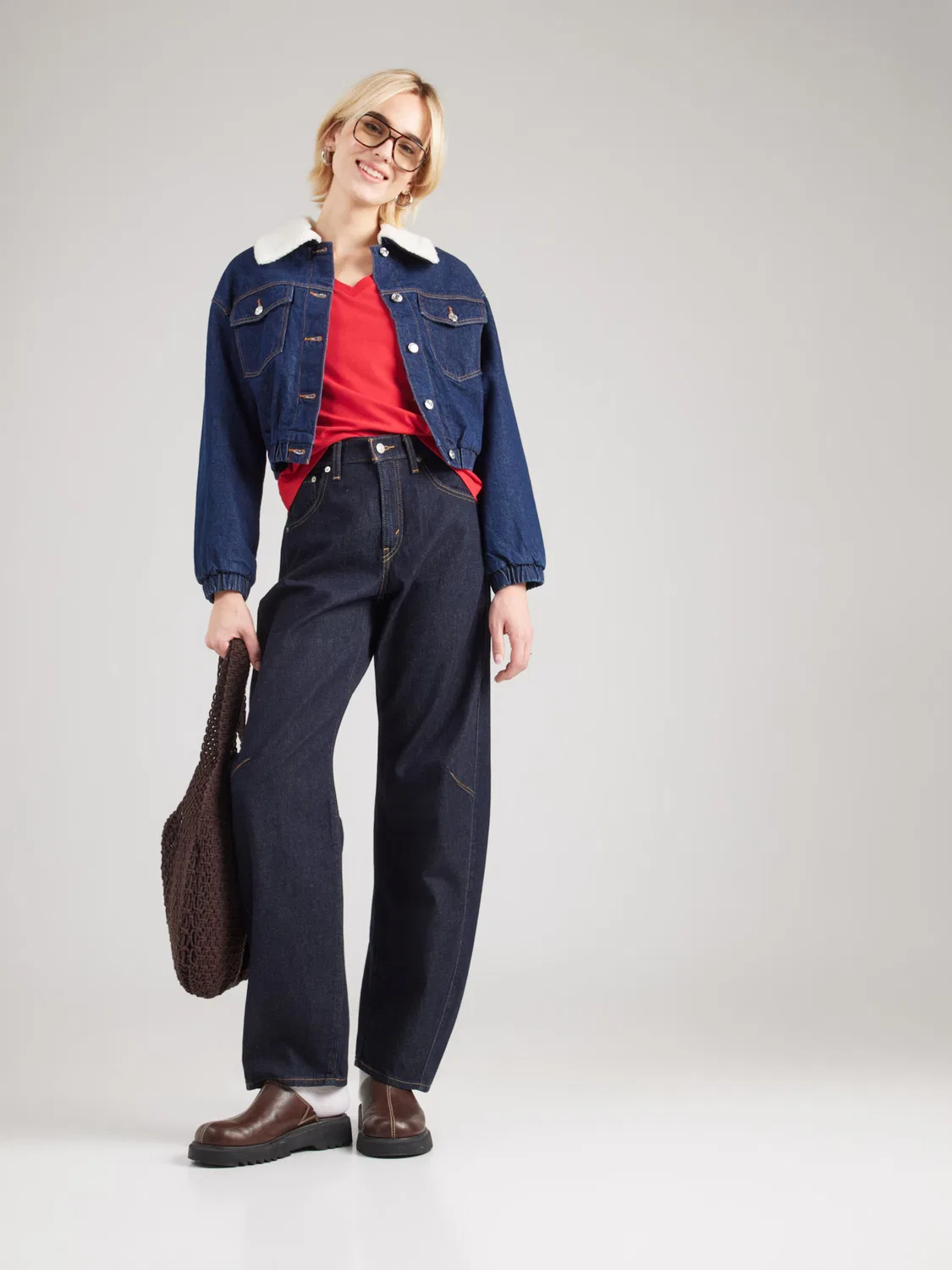 Футболка 'The Perfect V-Neck' Levi'S , Red — фото 4