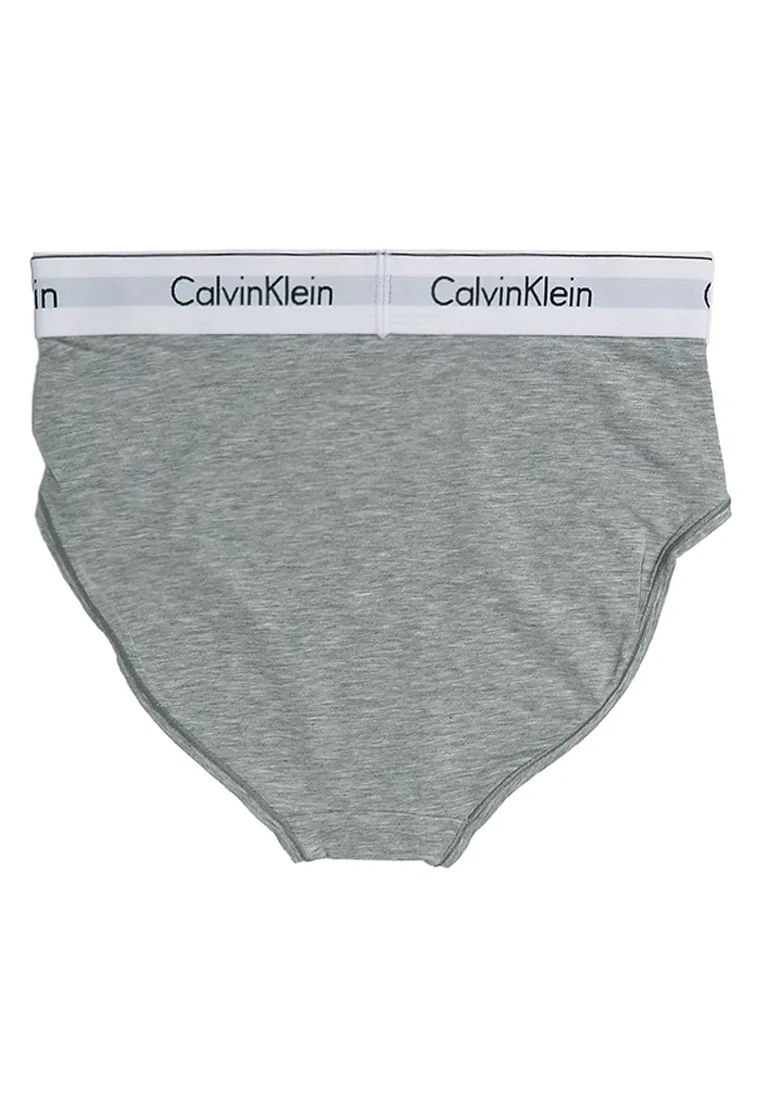 Трусы бикини, высокая талия, Calvin Klein, серый — фото 2