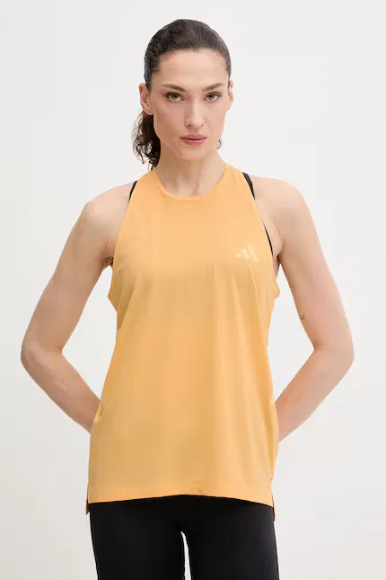 Топ для бега с длинным рукавом Adidas Performance, желтый