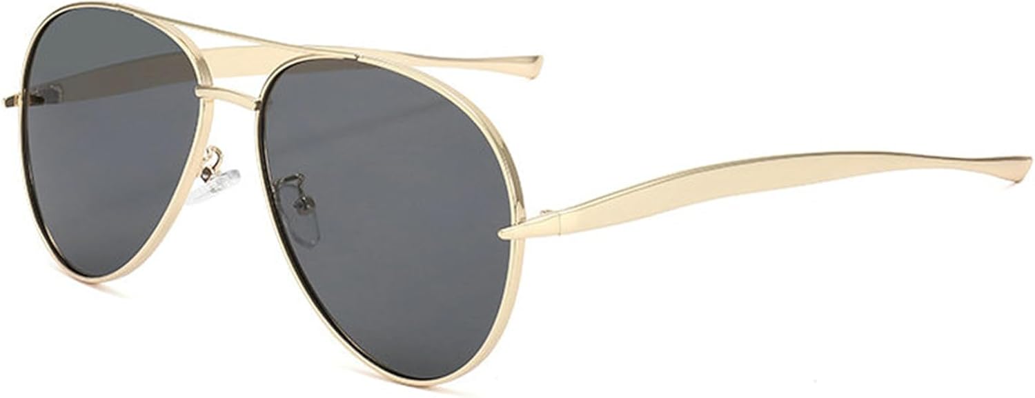 

Willochra Модные солнцезащитные очки-пилот большого размера для женщин и мужчин, ретро-очки с металлическим оправом и градиентным переходом цвета, винтажные солнцезащитные очки UV400, C1