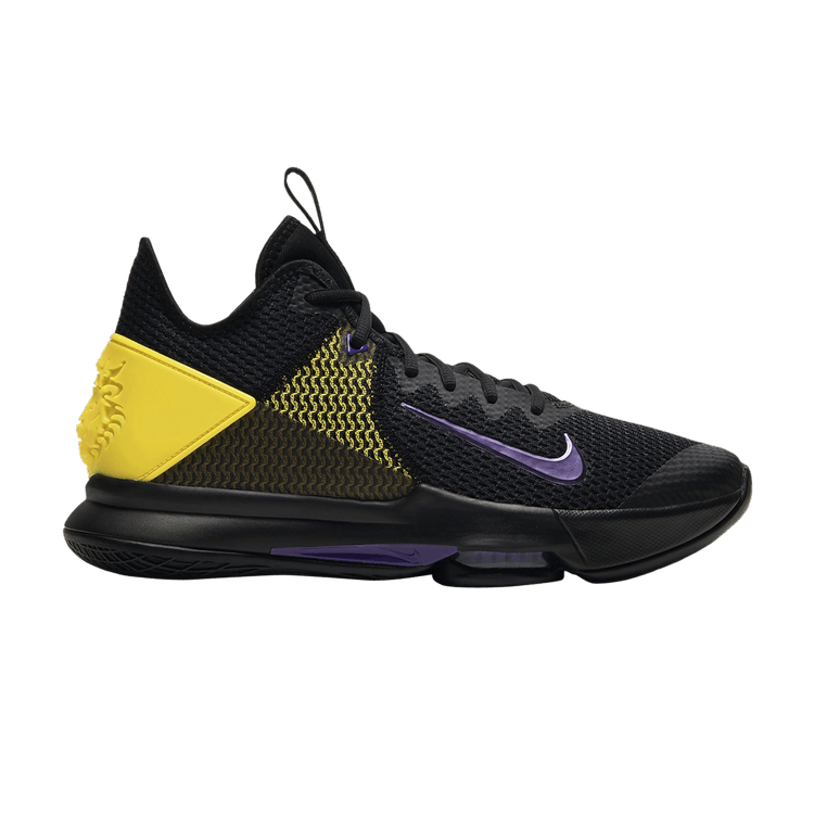 

Кроссовки LeBron Witness 4 'Black Opti Yellow', черный