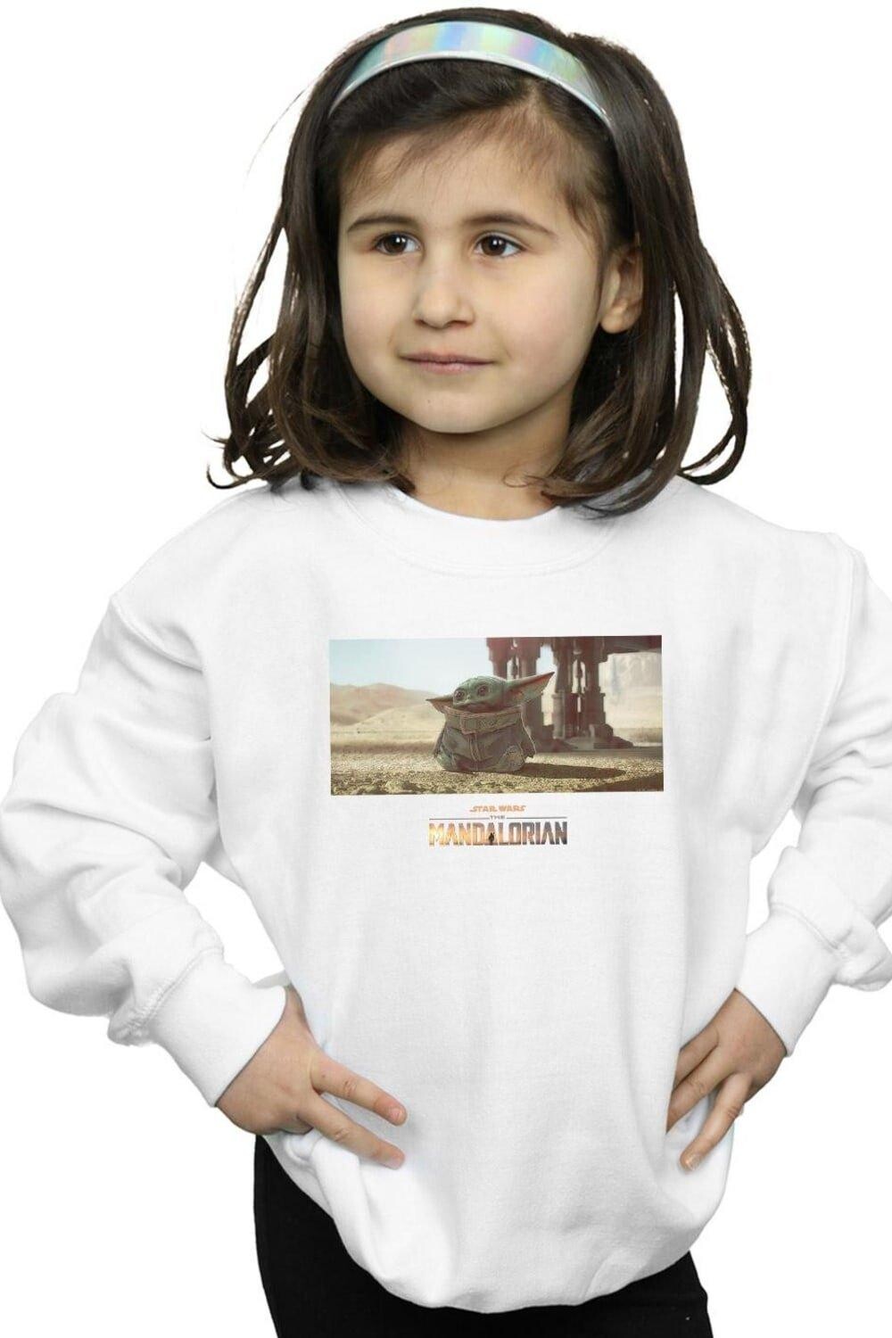 

Толстовка с концепт-артом The Mandalorian The Child Star Wars, белый
