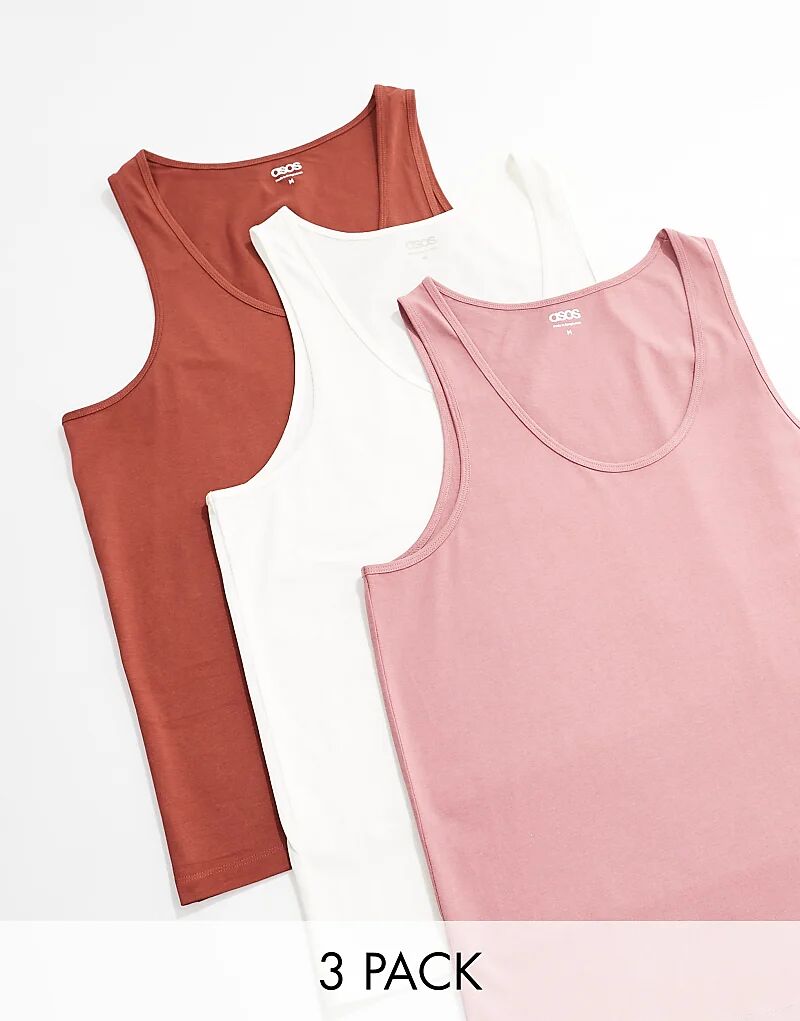 

3 комплекта топов разных цветов ASOS DESIGN