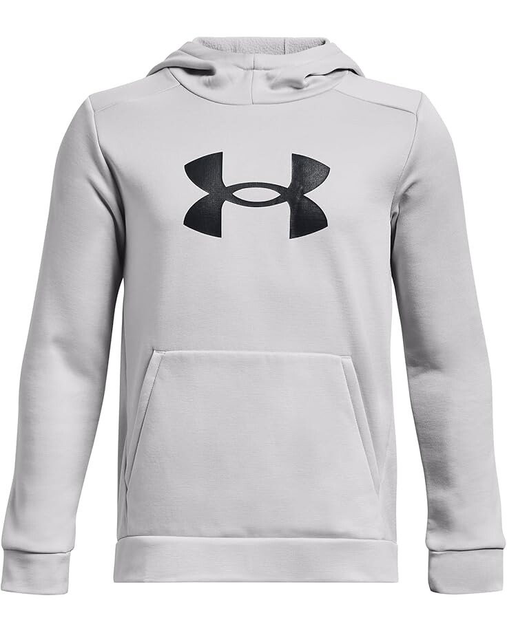 

Худи Under Armour Kids Fleece Big Logo Hoodie, цвет Halo Gray/Black
