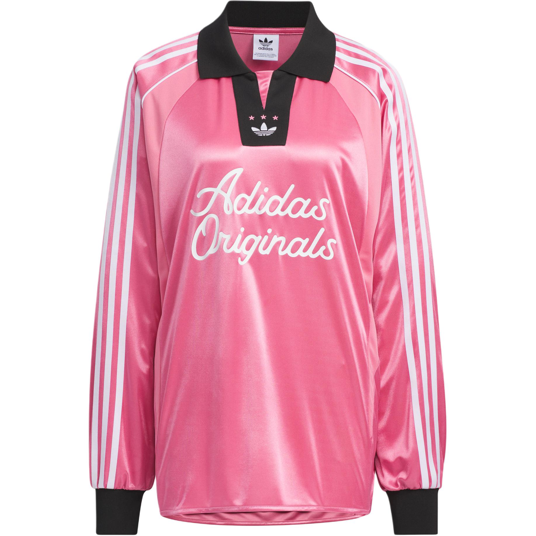 Оригиналы SS24 Поло Унисекс Розовый Adidas, Светлый Розово-Красный — фото 2
