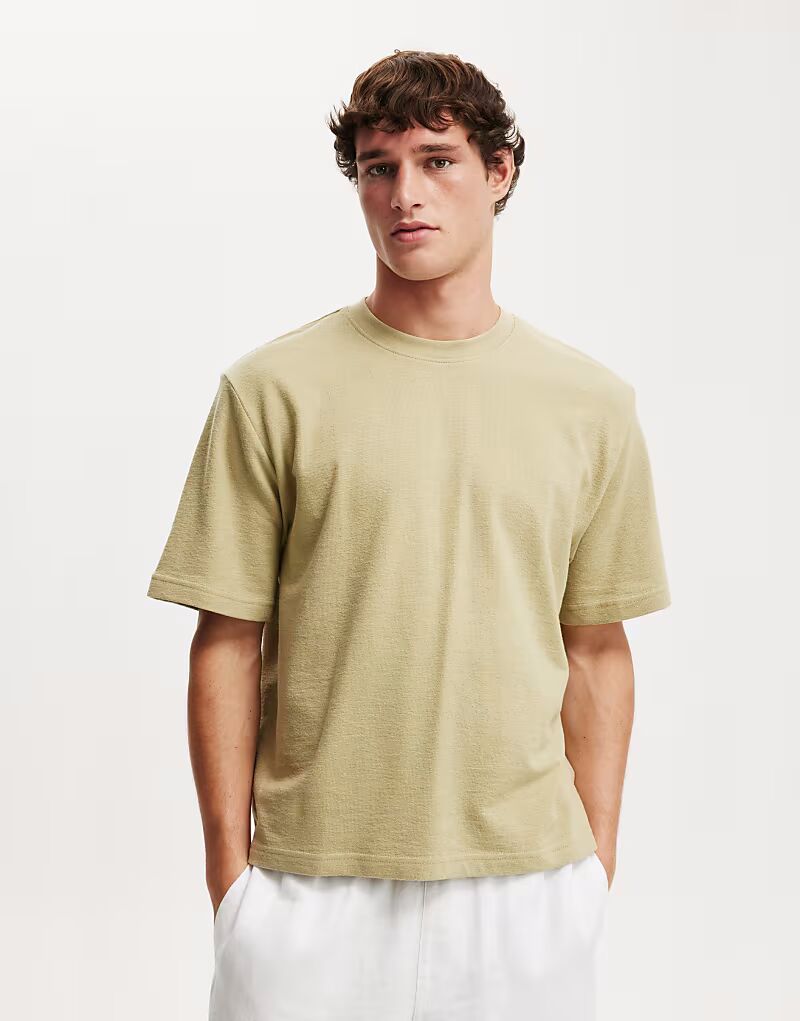 

Футболка укороченная Cotton:On зеленого цвета