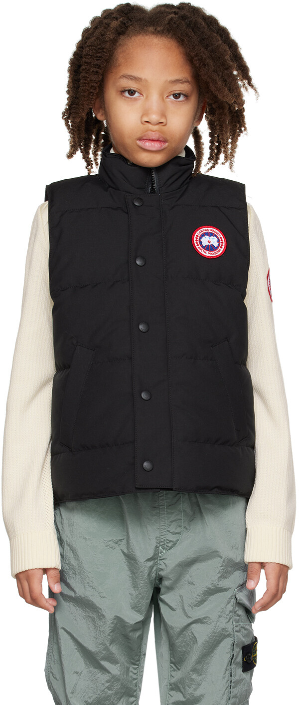 

Детский черный пуховый жилет Vanier Canada Goose Kids