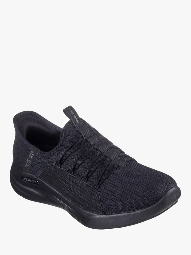 Спортивные балетные кроссовки свободного кроя без застежек для рук Skechers, черный — фото 2