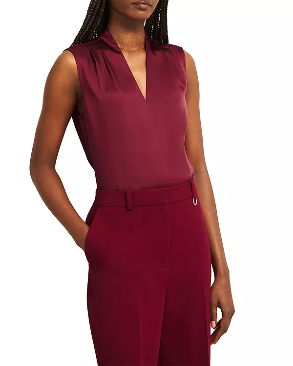 

Атласная блузка Нина Hobbs London, красный