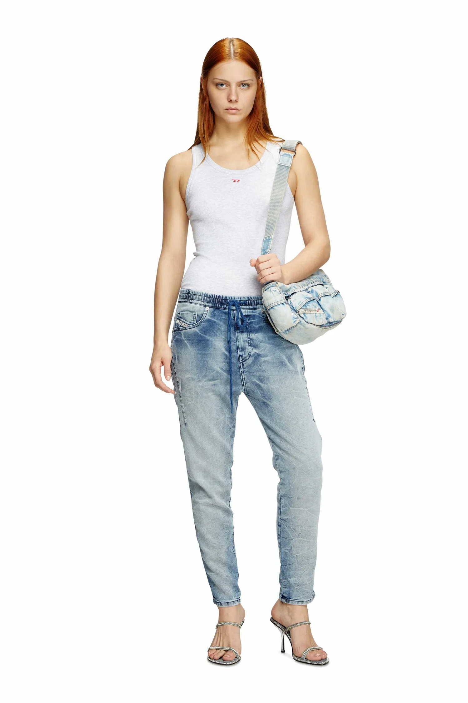 Женские джинсовые брюки Jog Jeans 2041 D-FAYZA JOGG Diesel, blue — фото 4