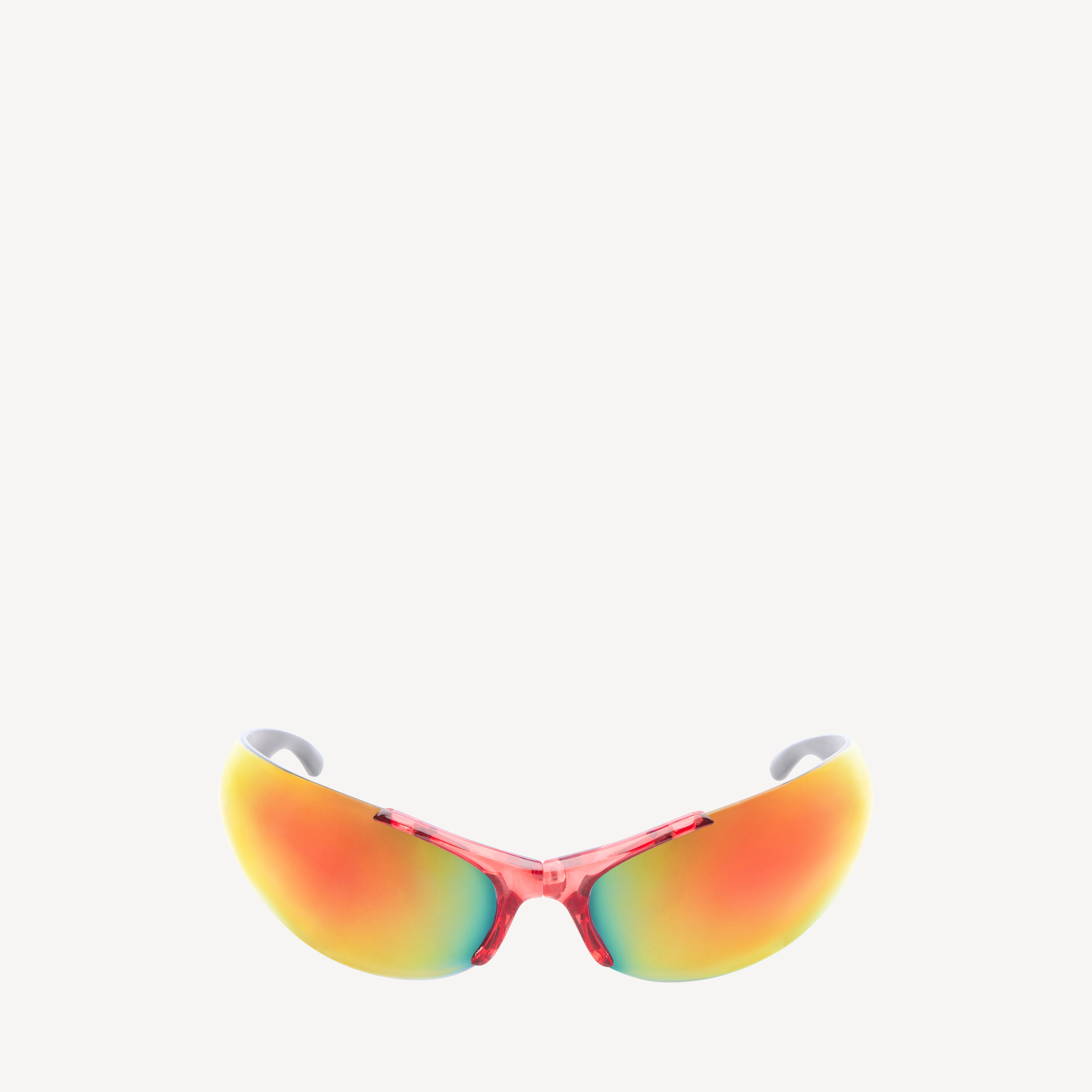 

Овальные солнцезащитные очки afterhour в красном цвете BALENCIAGA, красный