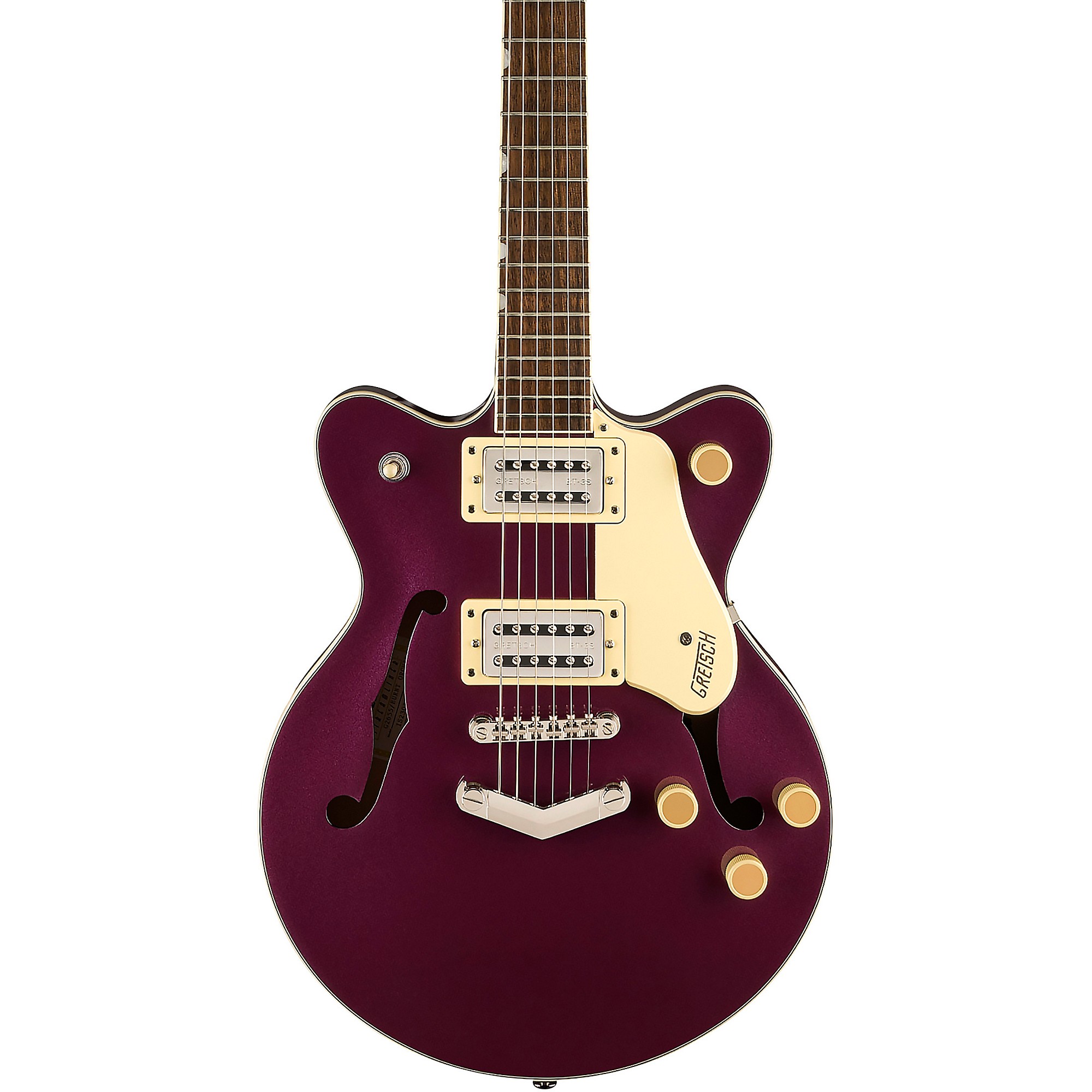 

Gretsch Guitars G2655 Streamliner Center Block Jr. с двойным вырезом и V-образным хвостовиком Электрогитара Burnt Orchid