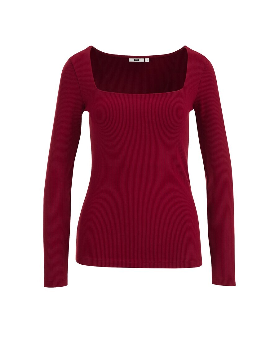 

Лонгслив WE Fashion Shirt, бордовый
