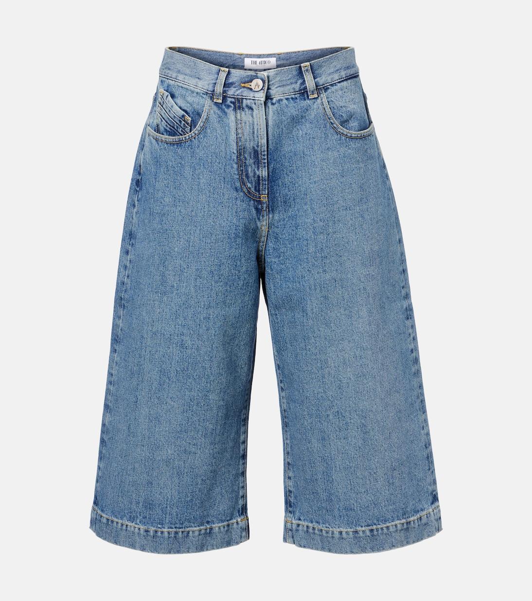 

Джинсовые шорты-бермуды широкого кроя The Attico, Sku Blue