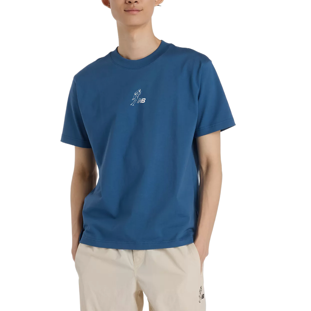 

New Balance Футболка мужская синяя