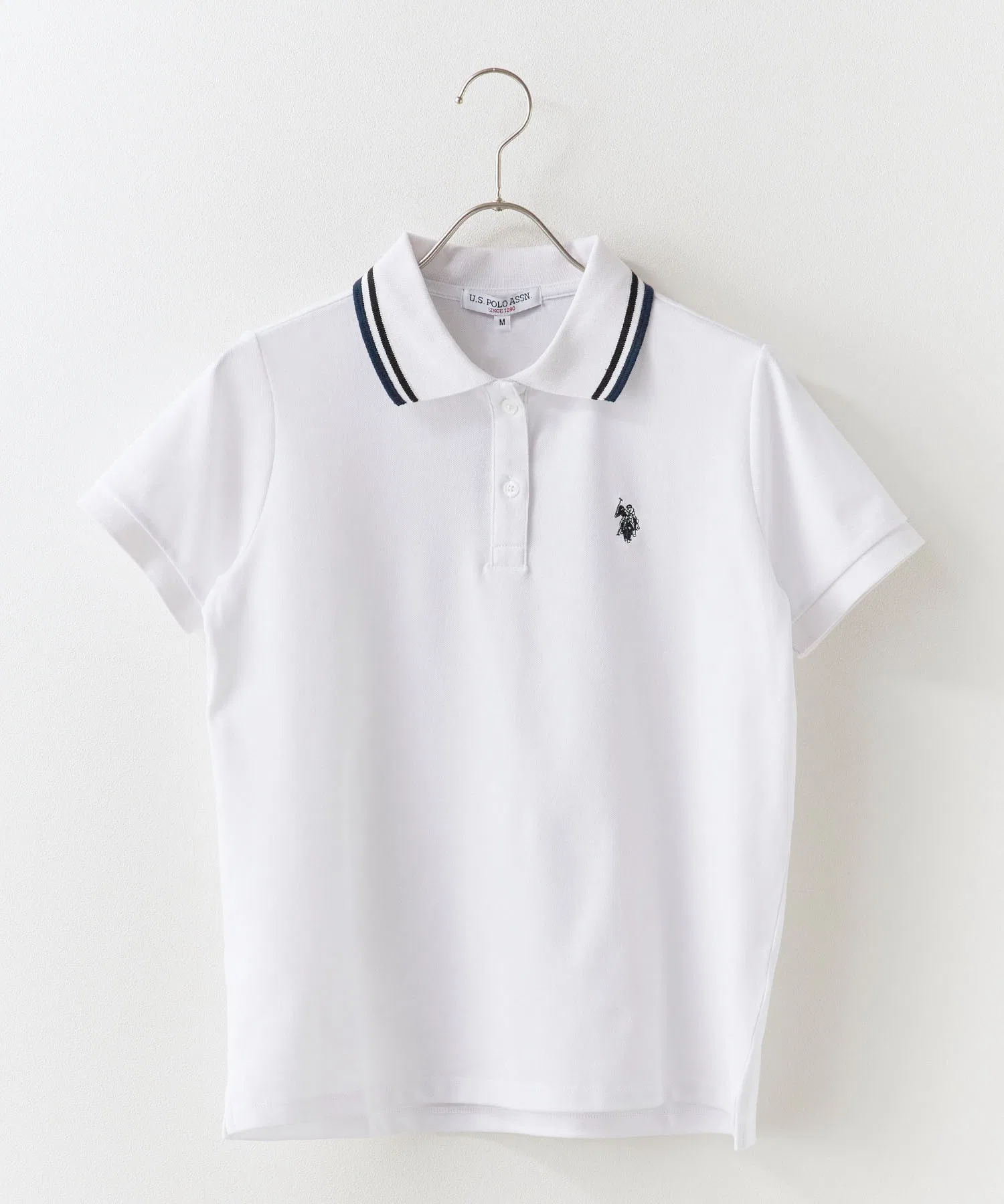 Футболка-поло с вышитым логотипом US POLO ASSN. Line Design, коллекция весна/лето 2026. — фото 2
